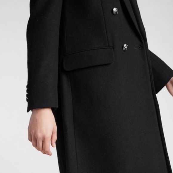 COPY - Double Breasted Wool-Blend Coat XS express women's jacket coat winter sw… - Picture 2 of 7